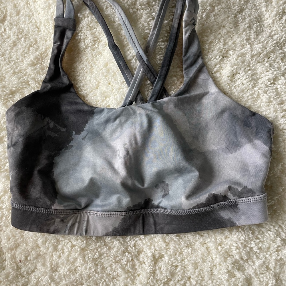 Lululemon Gray align tie dye bra